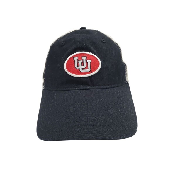 University of Utah Utes Trucker Hat Cap Patch Black White Mesh NCAA Snapback - Picture 2 of 12